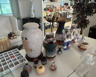 All different kinds of pottery