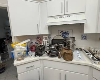 Pots, pans, glasses and dishes 
