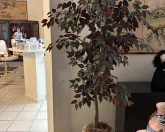 Artificial ficus tree with oriental pot