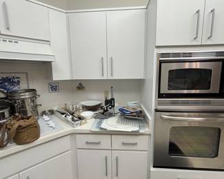 Pots and pans, dishes, glasses