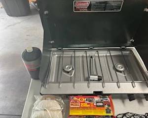 Coleman grill never used.