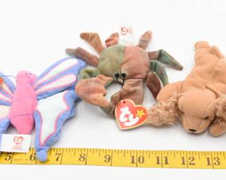 lot of 3 Teenie Beanie Babies