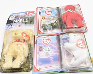 lot of 3 McDonald's Ty Beanie Babies