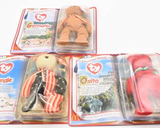 complete set of McDonald's Ty Beanie Babies International Bears II