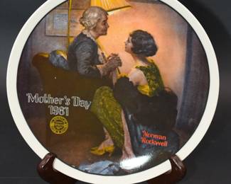 Norman Rockwell Mother's Day 1981 Plate