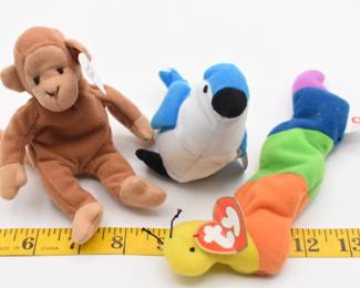 lot of 3 Teenie Beanie Babies