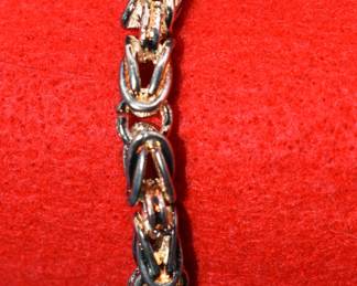 8" heavy rope link bracelet