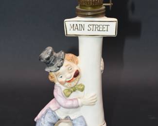 vintage oil lamp ashtray