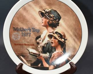 Norman Rockwell Mother's Day 1977 plate