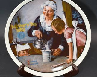 Norman Rockwell Mother's Day 1982 plate