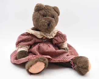 Boyd's Bear red gingham dress