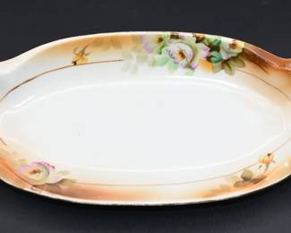 vintage hand painted Nippon celery dish