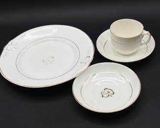 4 pieces of China from 1870's