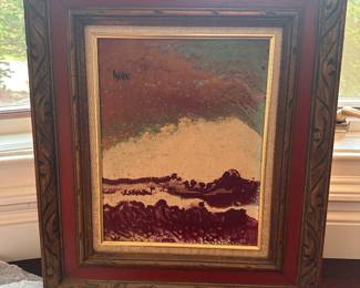Oil on canvas signed