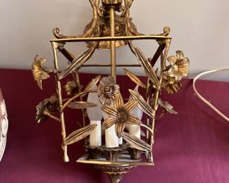 Brass light fixture