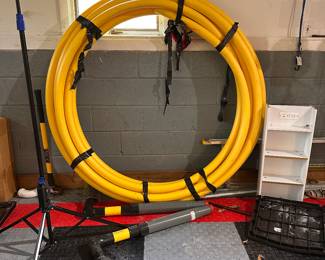 Gas line for pool