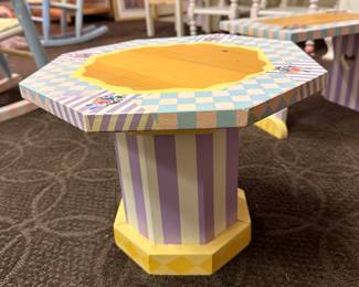 Painted doll table
