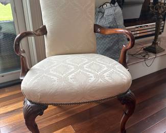 Vintage upholstered arm chair