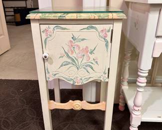 Vintage painted nightstand