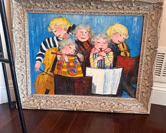 Oil on canvas signed L. Torg