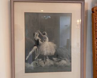 Pair signed and dated pastels