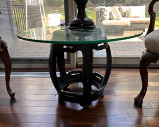 Glass top table