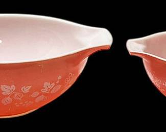 Pyrex Pink Gooseberry Cinderella Bowls