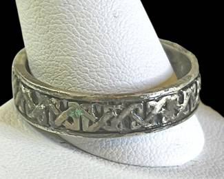 Sterling Silver Celtic Knot Band Ring