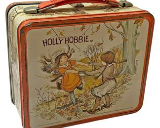 Holly Hobbie Metal Lunchbox Fall Scene