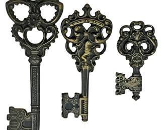 Decorative Resin Skeleton Keys Set