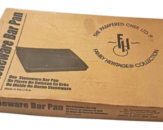 Pampered Chef Stoneware Bar Pan