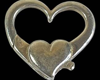 Sterling Silver Heart Clasp