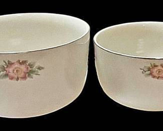 Hall Rose White Mixing Bowls