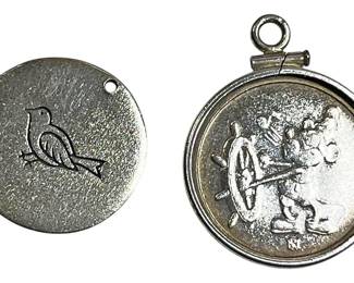 Two Sterling Silver Charms