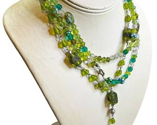 Two Glass Bead Necklaces
