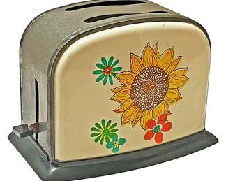 MCM 1950s Enamel Tin Toaster