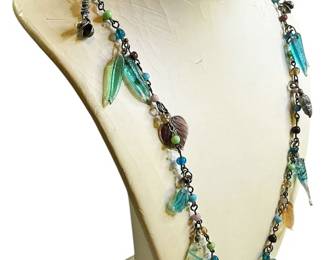 Whimsical Glass Charm Dangle Necklace