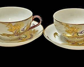 Gold Gilt Dragonware Moriage