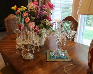 glass  candle  holder