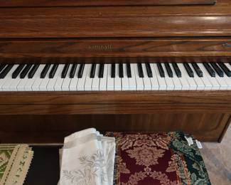 view  of  Kimball piano keyboard