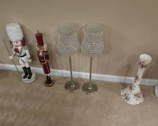 nut crackers, candle holders