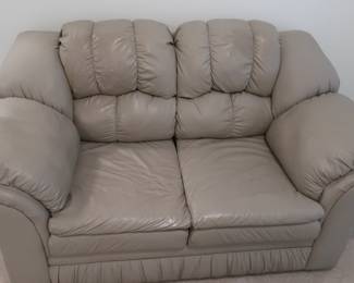 leather  loveseat  