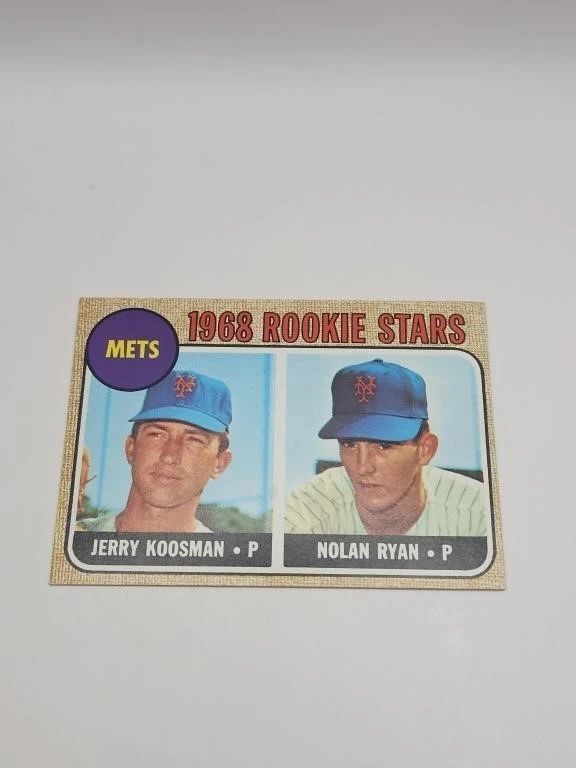 NOLAN RYAN ROOKIE CARD. 1968 TOPPS. AUTHENTIC