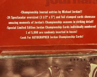 RARE 97 JORDAN SEALED OVERSIZED CARD SET. WITH CHANCE OF MJ AUTOGRAPH