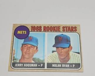 NOLAN RYAN ROOKIE CARD. 1968 TOPPS. AUTHENTIC