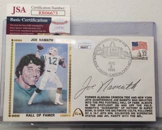 JOE NAMATH SIGNED ENVELOPE.