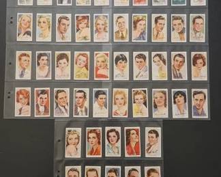1938 JOHN PLAYERS SONS TOBACCO FILM STARS SET