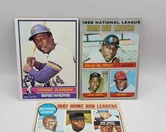 HANK AARON VINTAGE CARD LOT