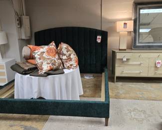 Bed, dresser, chest