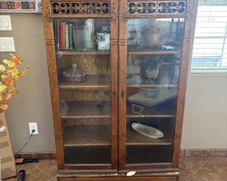 Bookcase, original glass. 1890’s